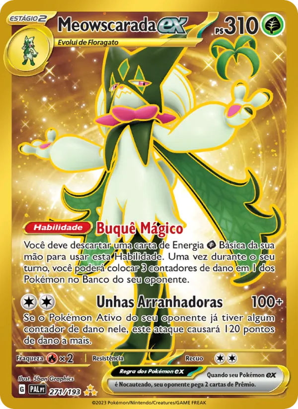 Meowscarada ex Evoluções em Paldea 271/193