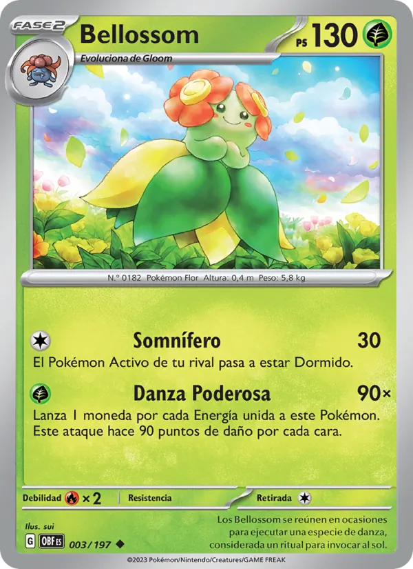 Bellossom Llamas Obsidianas 003/197