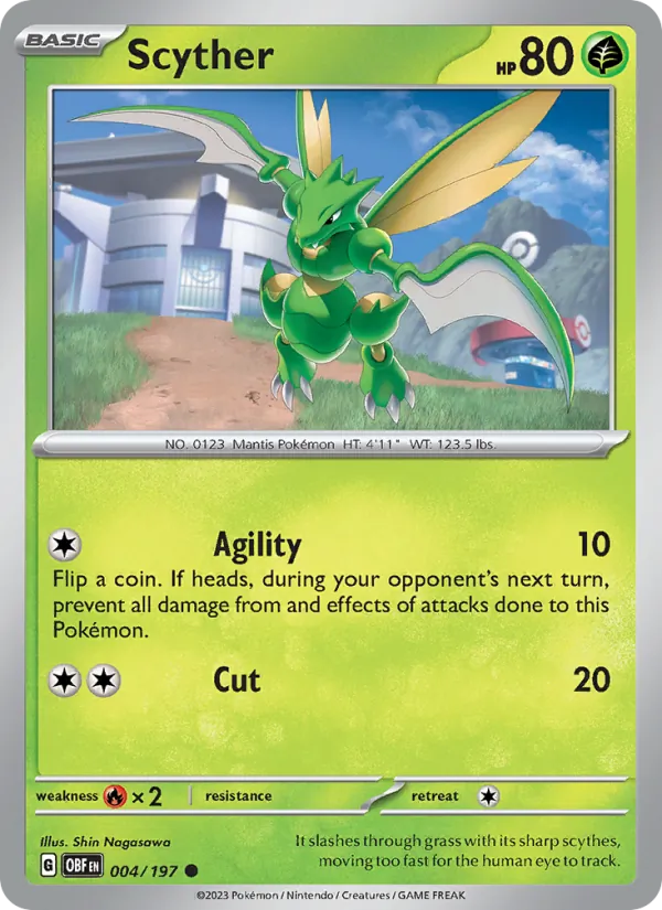 Scyther Obsidian Flames 004/197