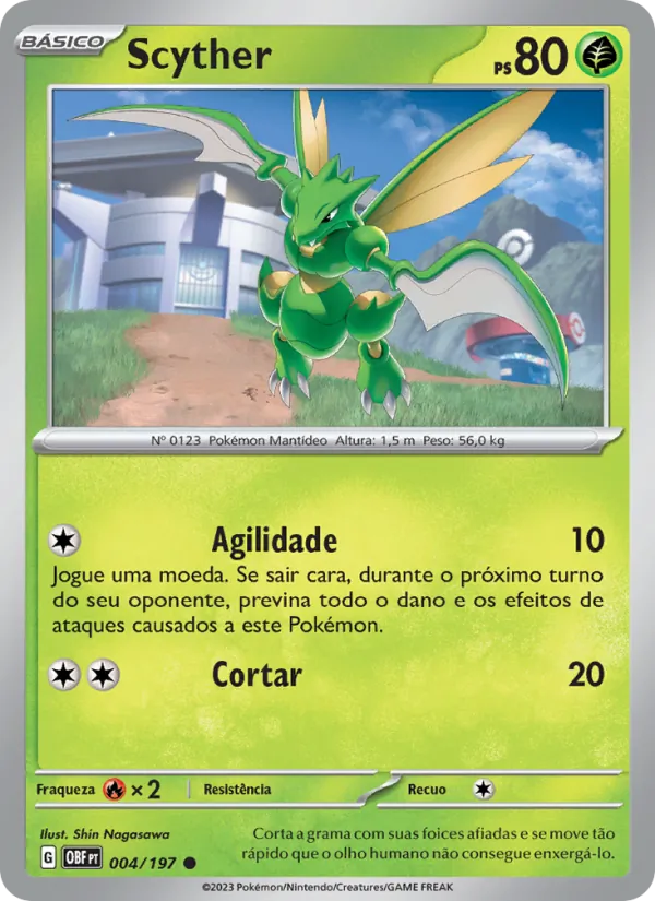 Scyther Obsidiana em Chamas 004/197