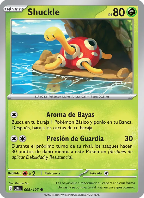 Shuckle Llamas Obsidianas 005/197