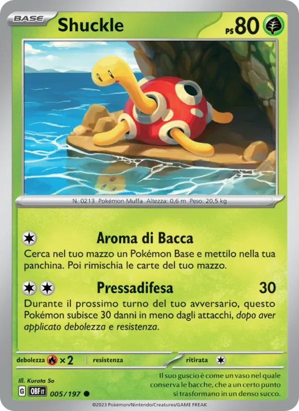 Shuckle Ossidiana Infuocata 005/197