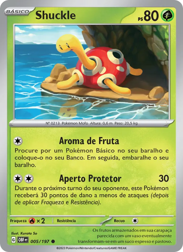 Shuckle Obsidiana em Chamas 005/197