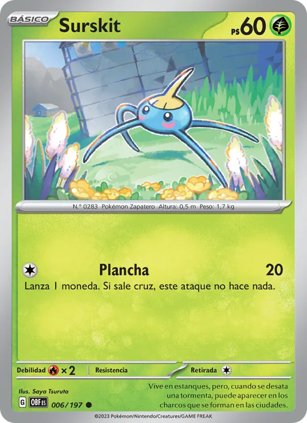 Surskit Llamas Obsidianas 006/197