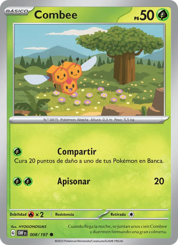 Combee Llamas Obsidianas 008/197