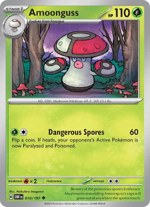 Amoonguss Obsidian Flames 010/197