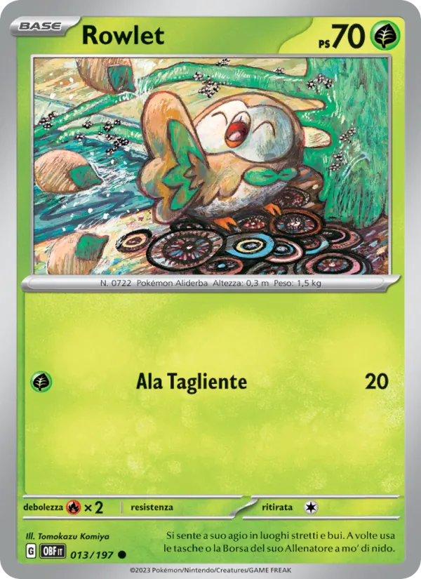 Rowlet Ossidiana Infuocata 013/197