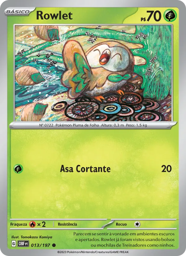 Rowlet Obsidiana em Chamas 013/197