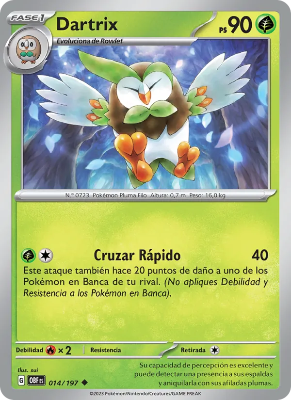 Dartrix Llamas Obsidianas 014/197
