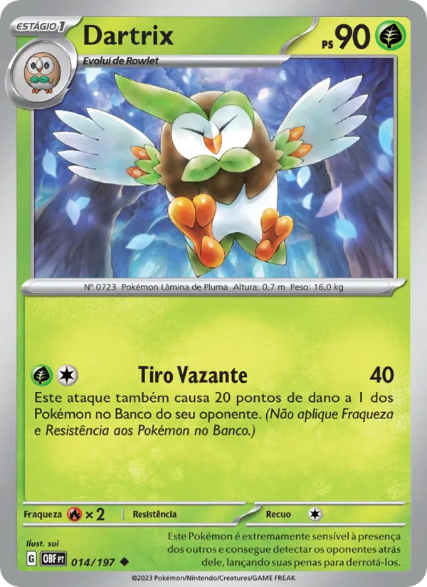 Dartrix Obsidiana em Chamas 014/197