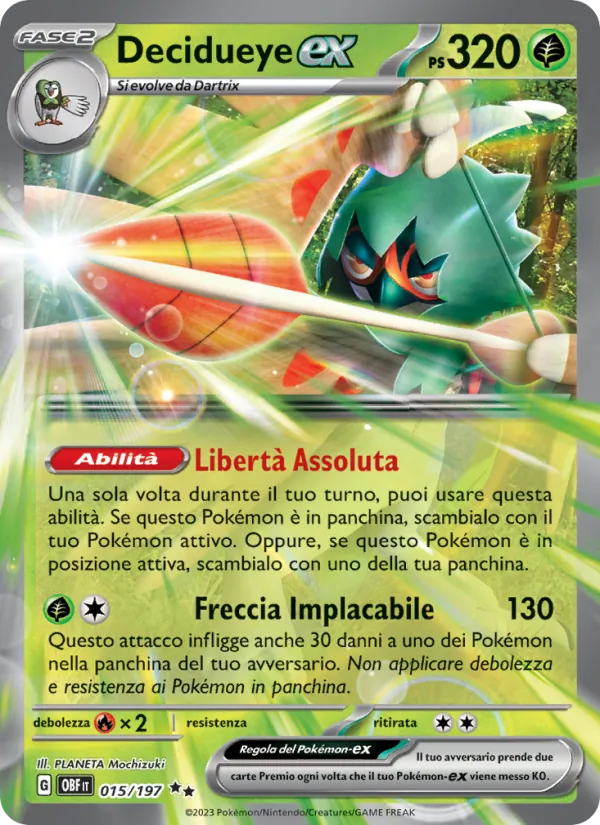 Decidueye-ex Ossidiana Infuocata 015/197
