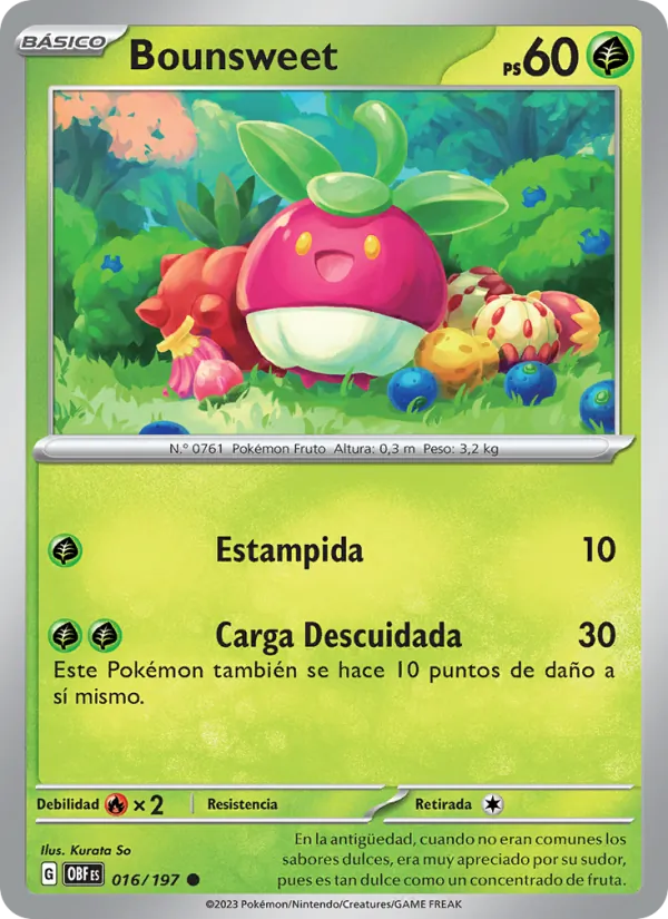 Bounsweet Llamas Obsidianas 016/197