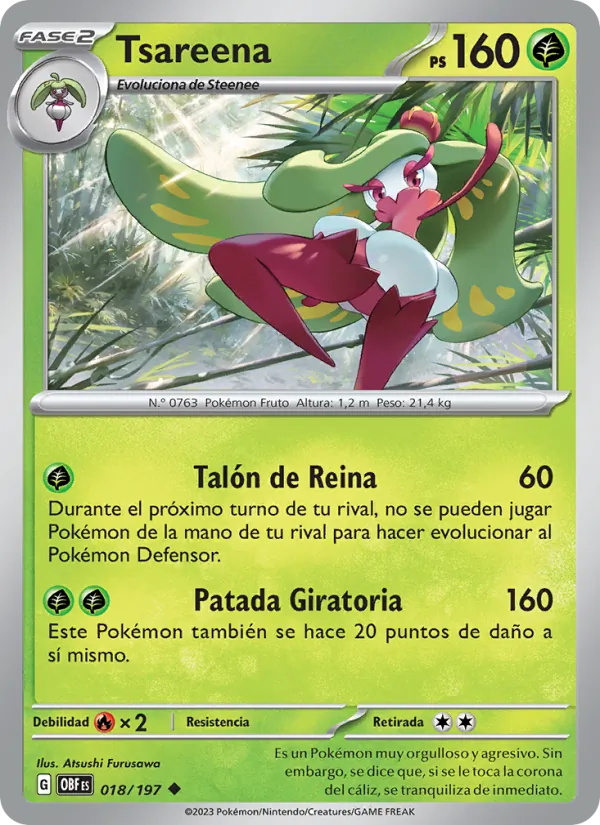 Tsareena Llamas Obsidianas 018/197