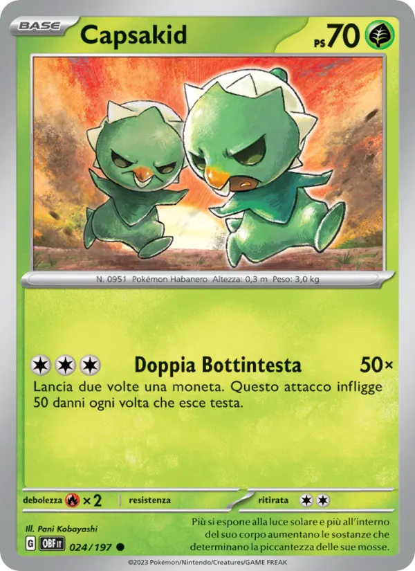Capsakid Ossidiana Infuocata 024/197