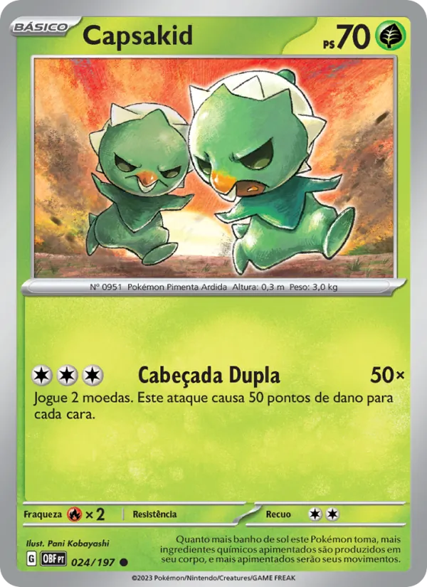 Capsakid Obsidiana em Chamas 024/197