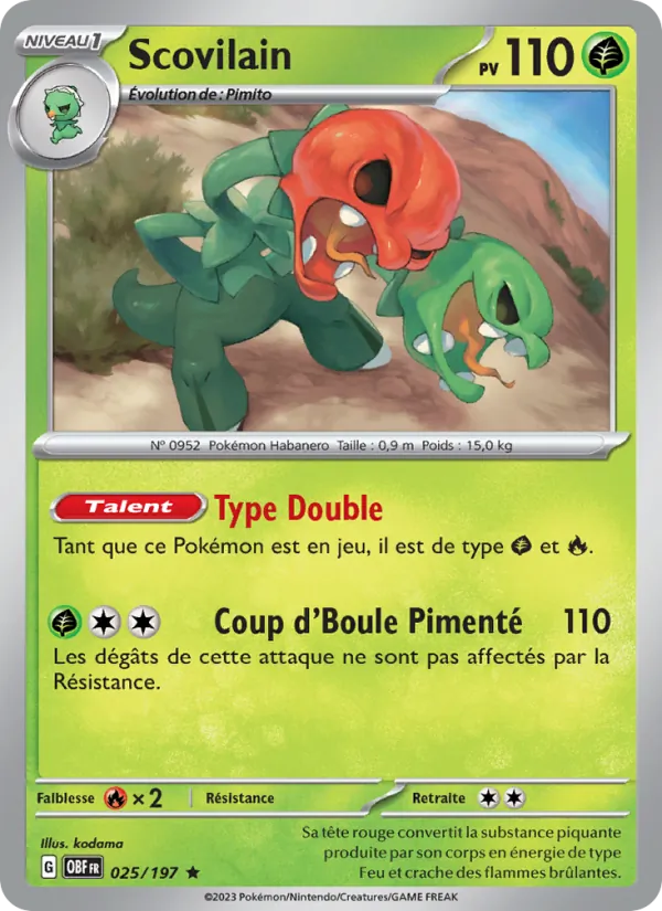 Scovilain Flammes Obsidiennes 025/197