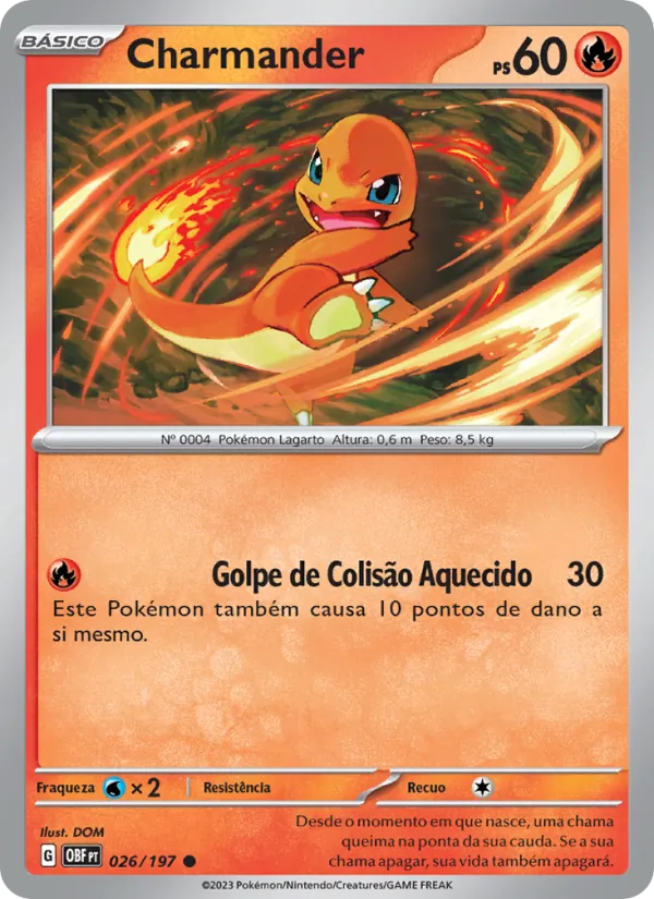 Charmander Obsidiana em Chamas 026/197
