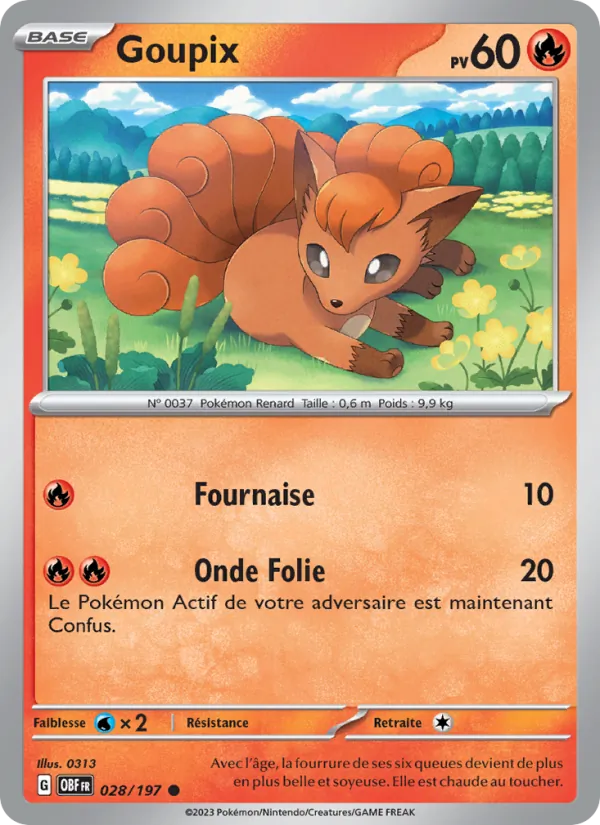 Goupix Flammes Obsidiennes 028/197