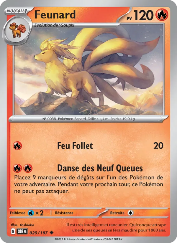 Feunard Flammes Obsidiennes 029/197