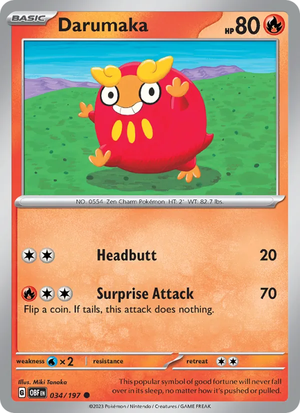 Darumaka Obsidian Flames 034/197