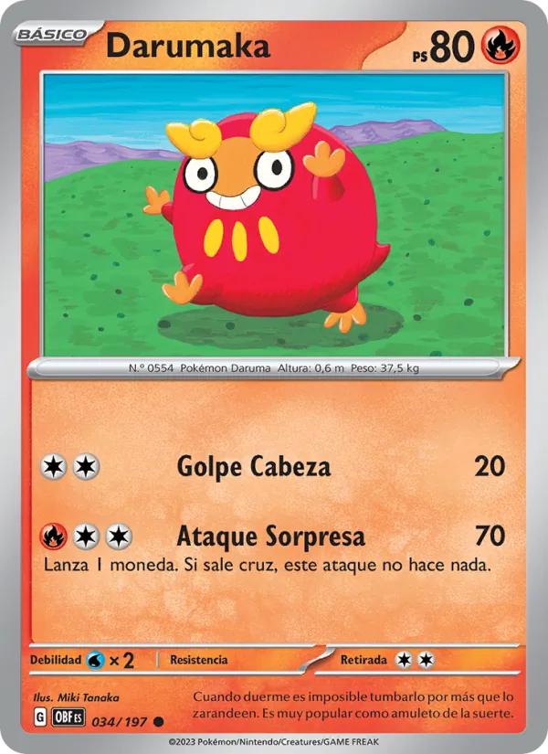Darumaka Llamas Obsidianas 034/197