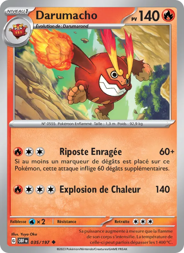 Darumacho Flammes Obsidiennes 035/197