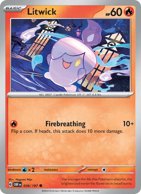 Litwick Obsidian Flames 036/197