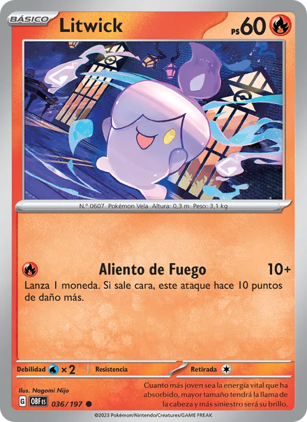Litwick Llamas Obsidianas 036/197