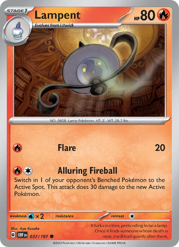 Lampent Obsidian Flames 037/197