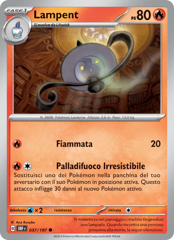 Lampent Ossidiana Infuocata 037/197