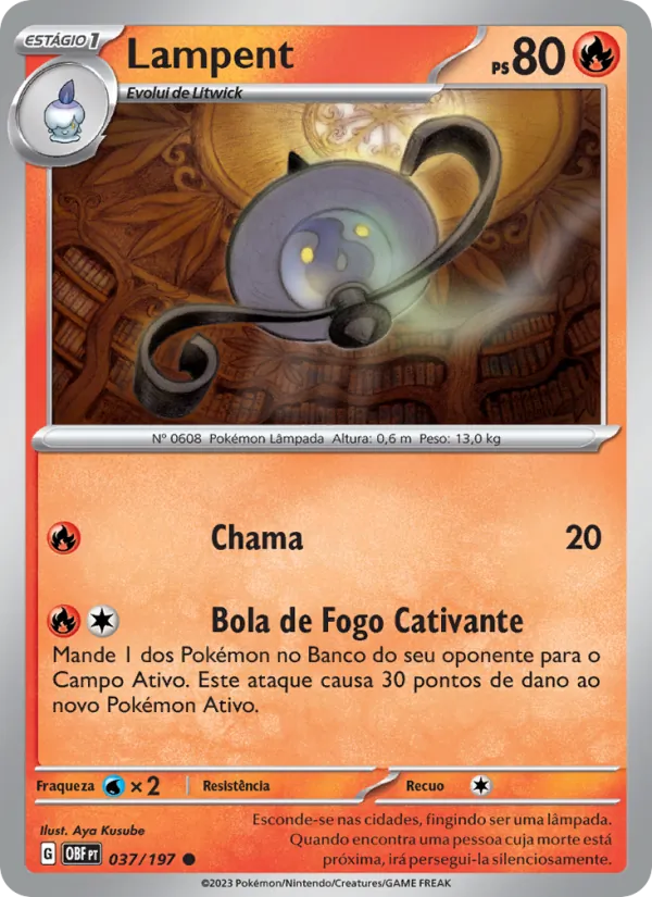 Lampent Obsidiana em Chamas 037/197