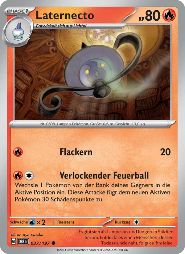 Laternecto Obsidian Flammen 037/197