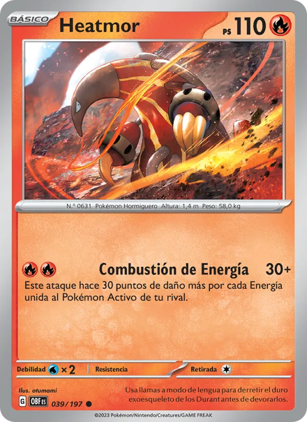 Heatmor Llamas Obsidianas 039/197