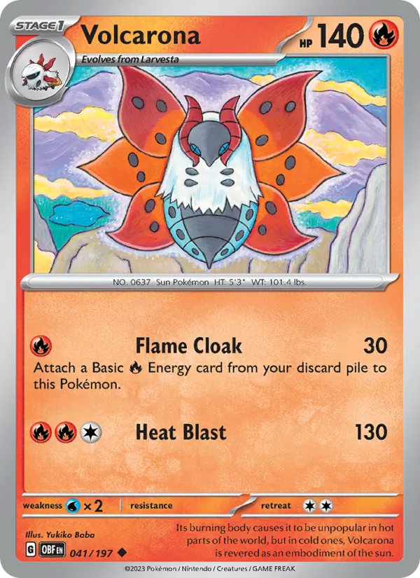 Volcarona Obsidian Flames 041/197