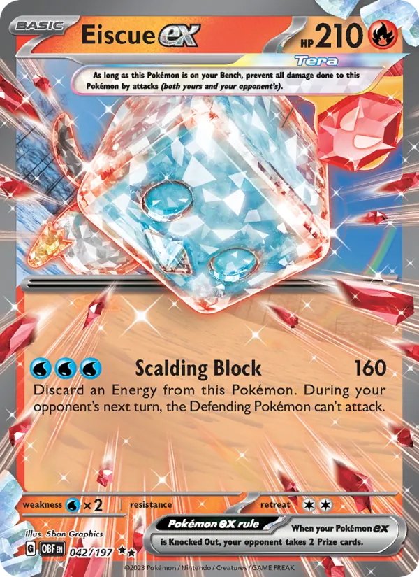 Eiscue ex Obsidian Flames 042/197
