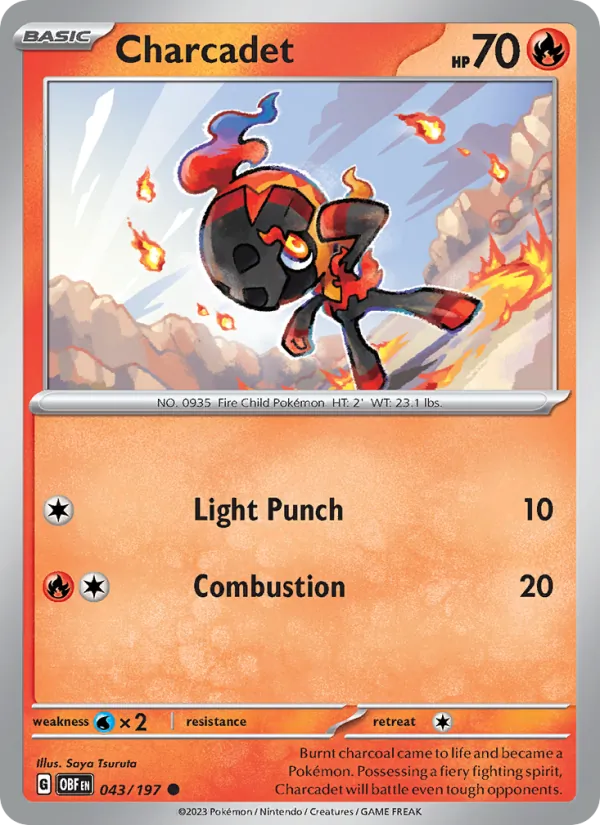Charcadet Obsidian Flames 043/197