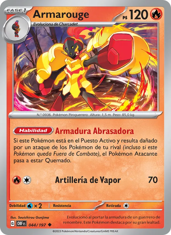 Armarouge Llamas Obsidianas 044/197