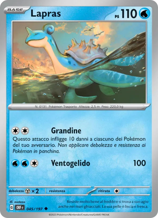 Lapras Ossidiana Infuocata 045/197
