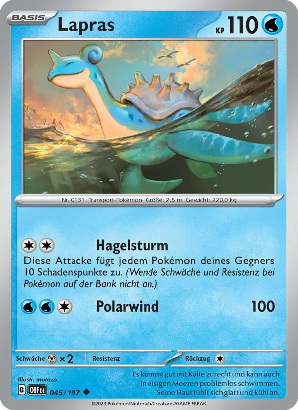 Lapras Obsidian Flammen 045/197
