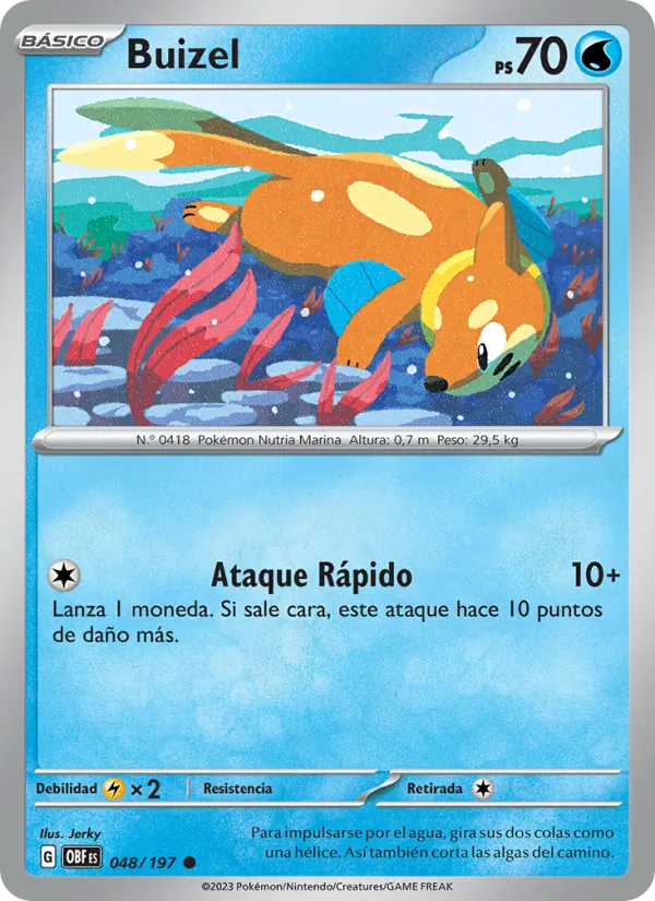 Buizel Llamas Obsidianas 048/197
