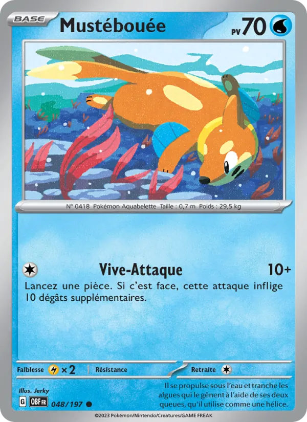 Mustébouée Flammes Obsidiennes 048/197