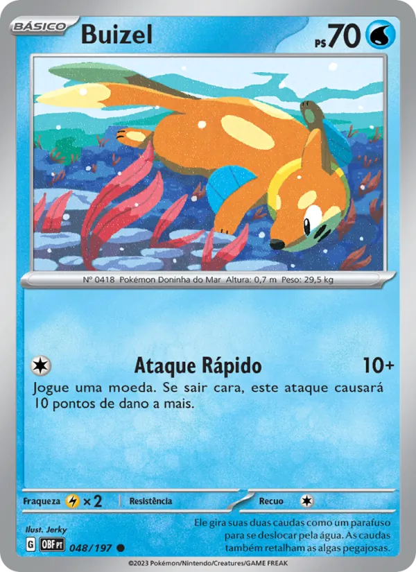 Buizel Obsidiana em Chamas 048/197