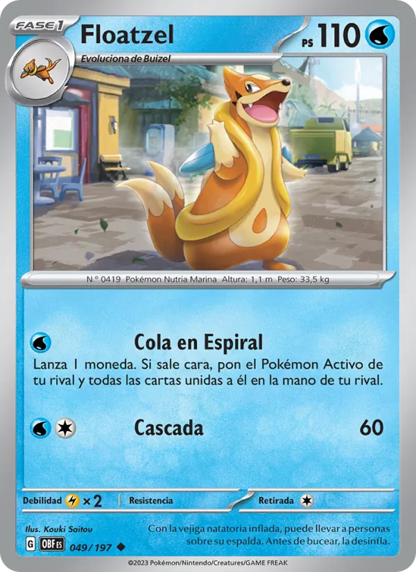 Floatzel Llamas Obsidianas 049/197