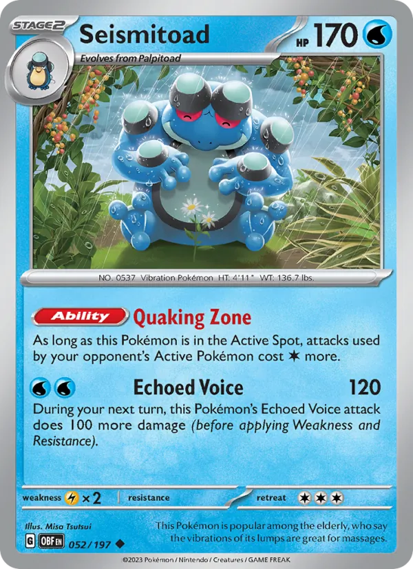 Seismitoad Obsidian Flames 052/197