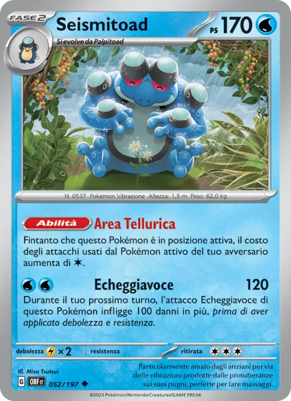 Seismitoad Ossidiana Infuocata 052/197