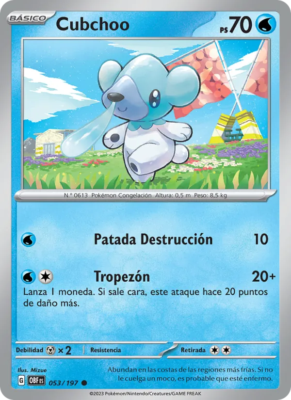 Cubchoo Llamas Obsidianas 053/197