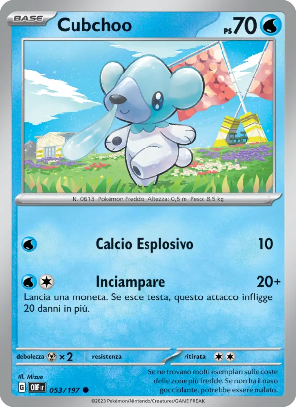 Cubchoo Ossidiana Infuocata 053/197