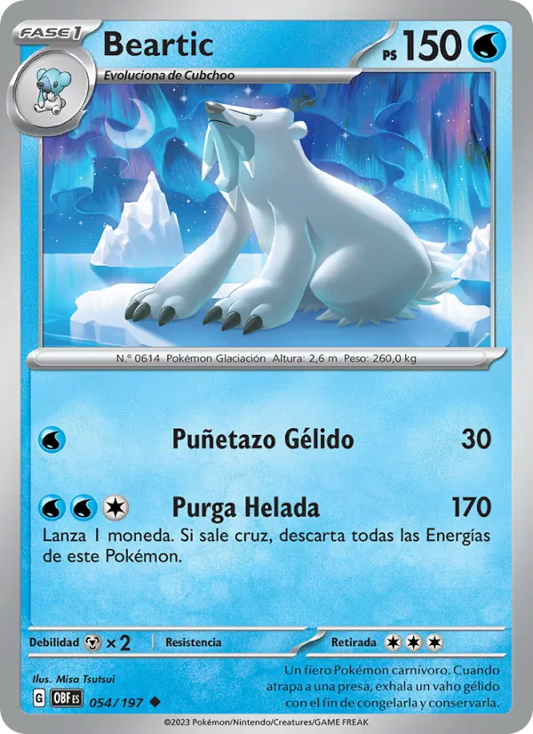 Beartic Llamas Obsidianas 054/197