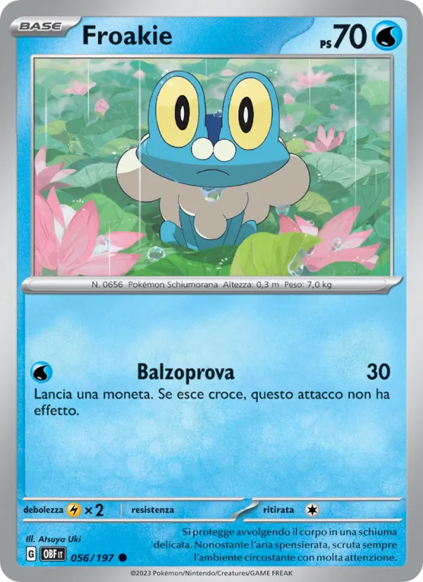 Froakie Ossidiana Infuocata 056/197