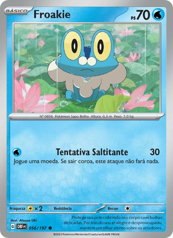 Froakie Obsidiana em Chamas 056/197
